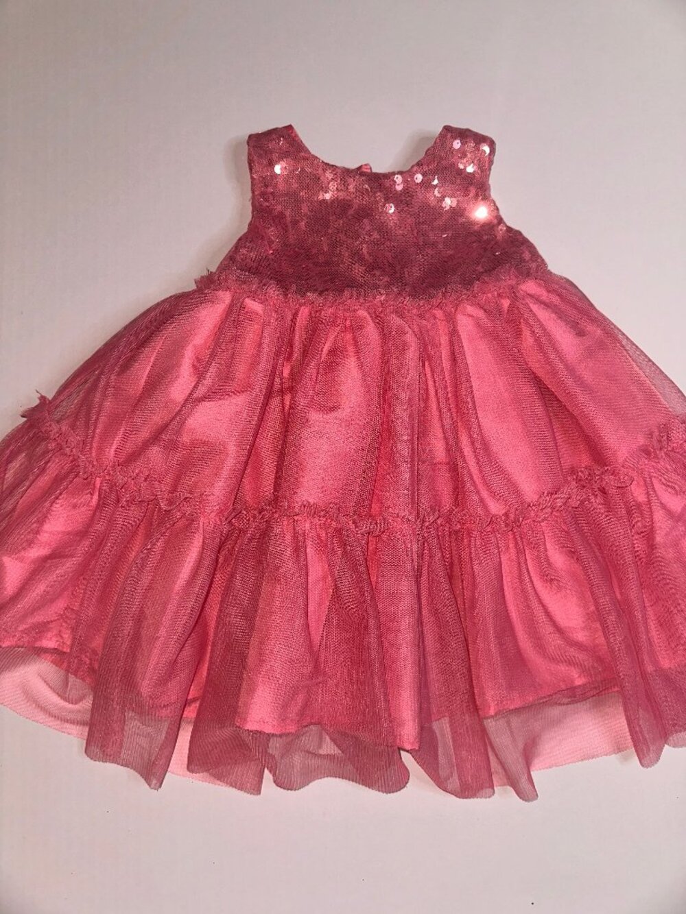 Wonderkids Wonder Kids Sleeveless sequins dress Party Princess pink 18mo #626